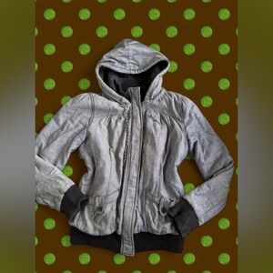 Roxy Black and Gray Patterned Jacket